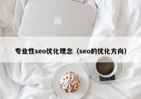 专业性seo优化理(lǐ)念（seo的优化方向）